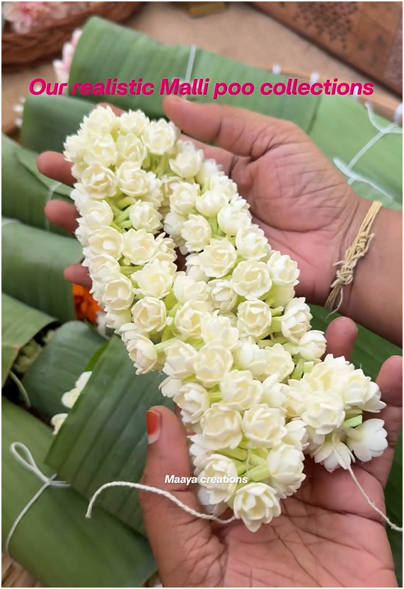Realistic Mallipoo Collections From 'Maaya Creations'