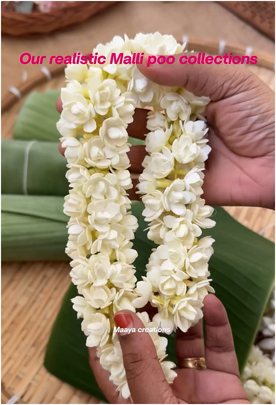 Realistic Mallipoo Collections From 'Maaya Creations'