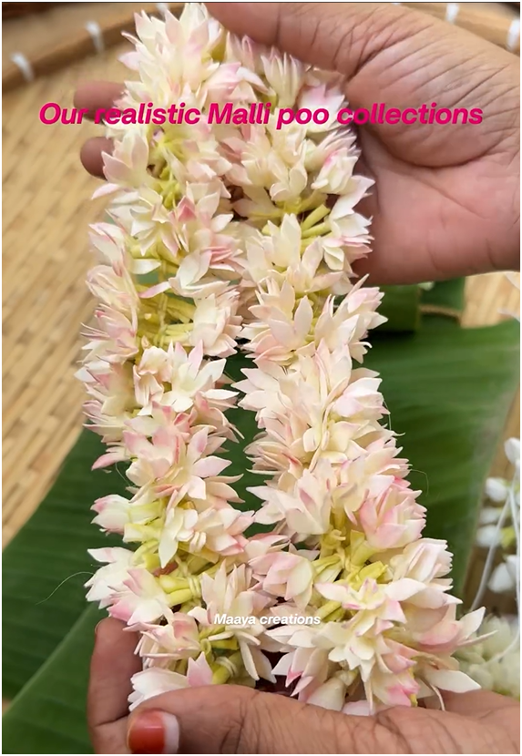 Realistic Mallipoo Collections From 'Maaya Creations'