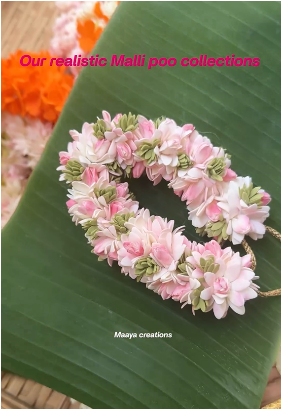 Realistic Mallipoo Collections From 'Maaya Creations'