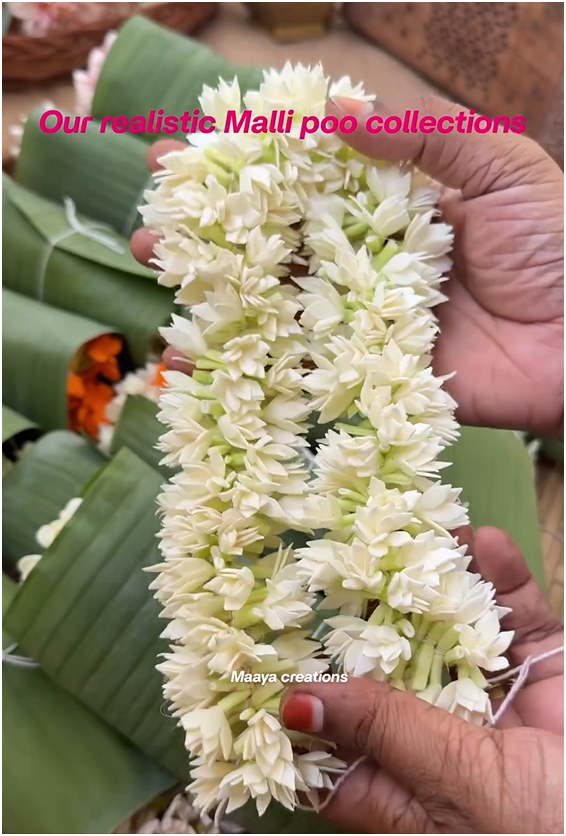 Realistic Mallipoo Collections From 'Maaya Creations'