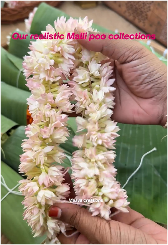 Realistic Mallipoo Collections From 'Maaya Creations'