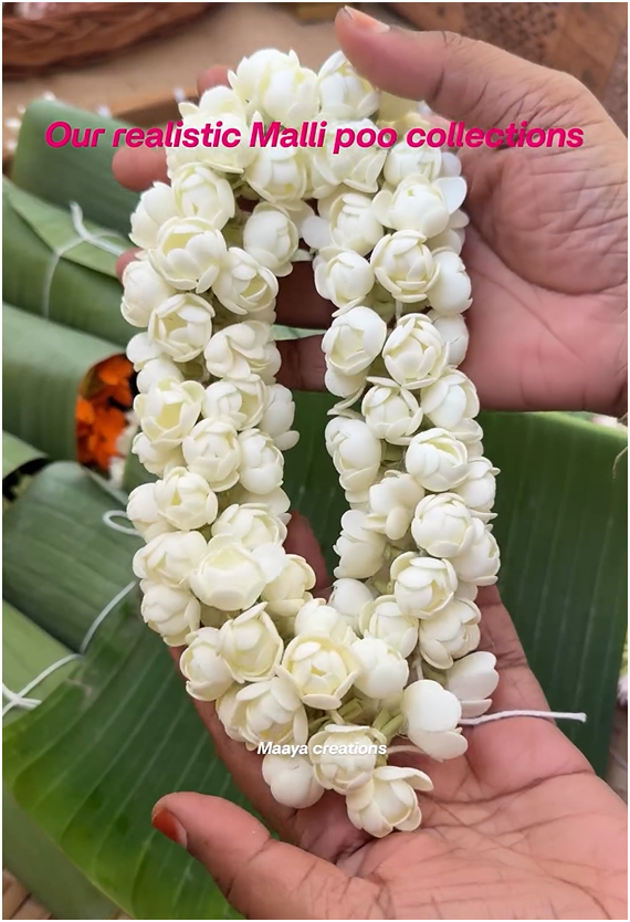 Realistic Mallipoo Collections From 'Maaya Creations'
