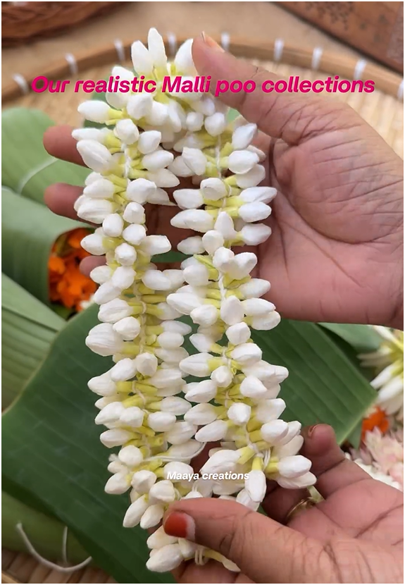 Realistic Mallipoo Collections From 'Maaya Creations'