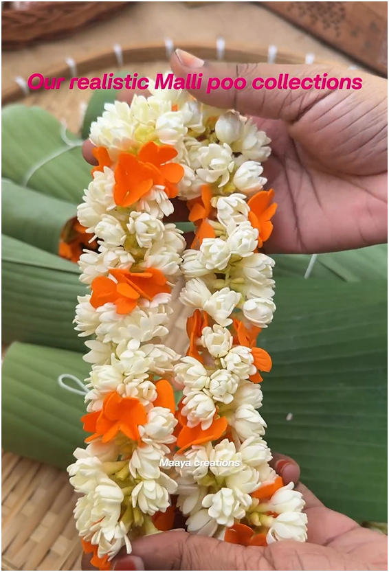 Realistic Mallipoo Collections From 'Maaya Creations'