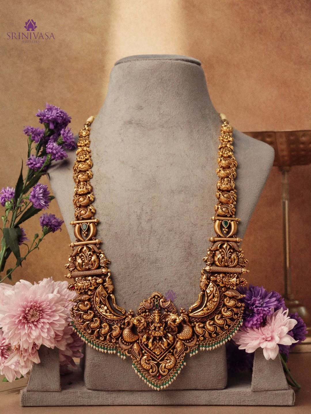 Temple Long Necklace Collection From ‘Srinivasa jewellers’