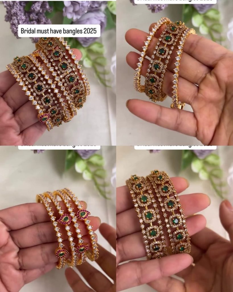 Imitation Bridal Stone Bangles From 'Kruthika Jewellery'